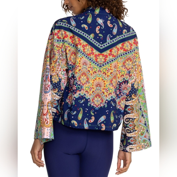 NWT Johnny WAS Night Kimono Sleeve Jacket - XL - Picture 2 of 2